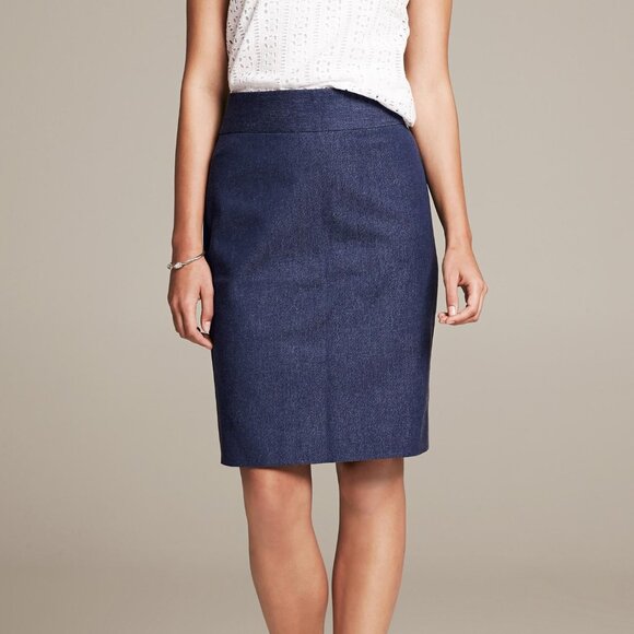 pencil skirt grey Banana Republic size 10p - Picture 1 of 15